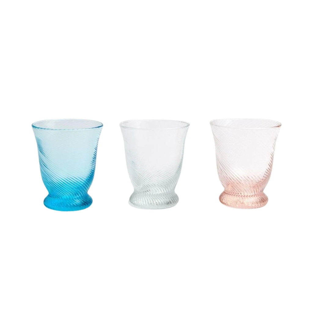 Twisted Bell Shaped Tumbler Glasses - Drinkware - The Well Appointed House