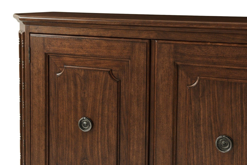 Two Door Cabinet with Angled Panels and Canted Corners, Available in Two FInishes - Buffets & Sideboards - The Well Appointed House