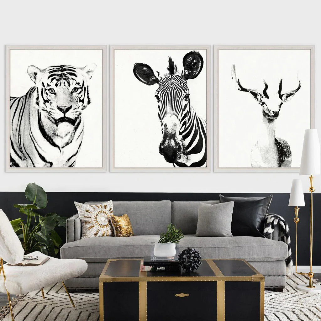 Tylinek Zebra Wall Art - Paintings - The Well Appointed House
