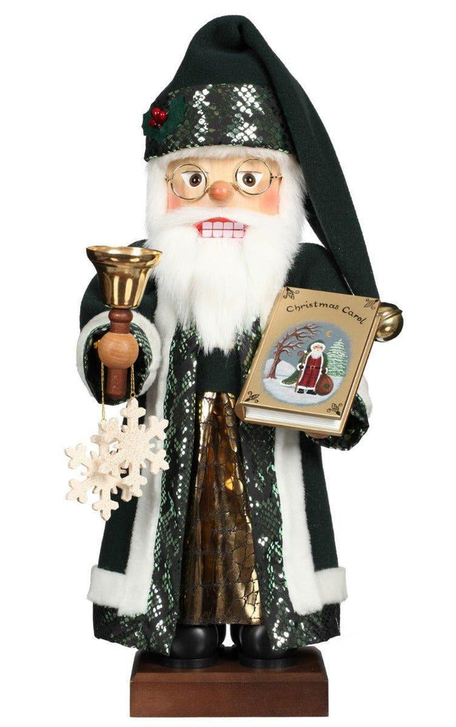 Ulbricht-Seiffener Premium Christmas Story Santa With Book and Bell Nutcracker Christmas Decoration - Christmas Decor - The Well Appointed House
