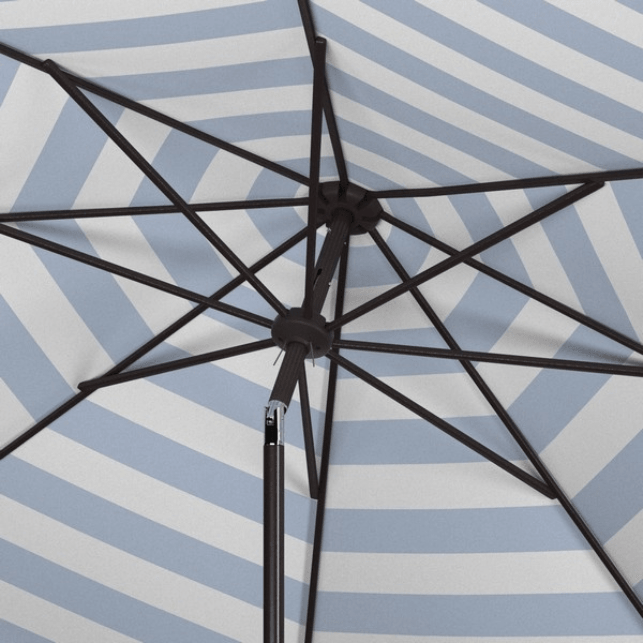 bright red yellow blue patio umbrella Safavieh 9 ft. Iris Fashion Line Umbrella, Blue/White