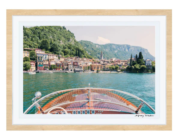 Varenna Wooden Boat, Lake Como Print by Gray Malin - Photography - The Well Appointed House