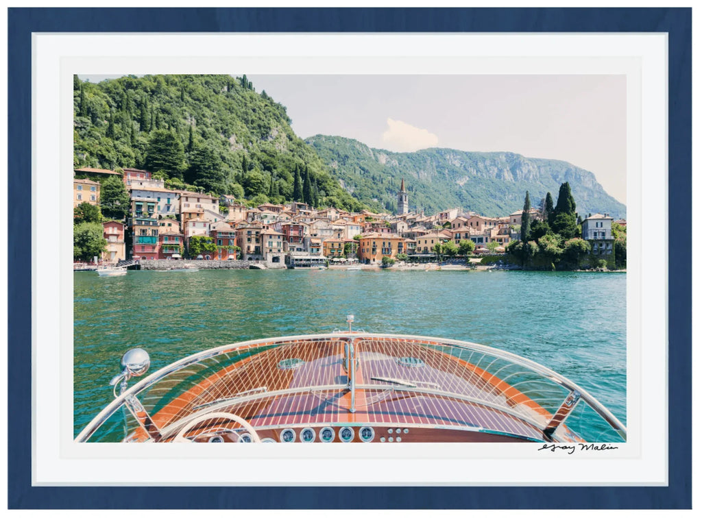 Varenna Wooden Boat, Lake Como Print by Gray Malin - Photography - The Well Appointed House