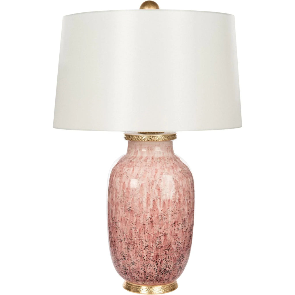 Veranda Rose Abstract Table Lamp with Gold Base - Table Lamps - The Well Appointed House