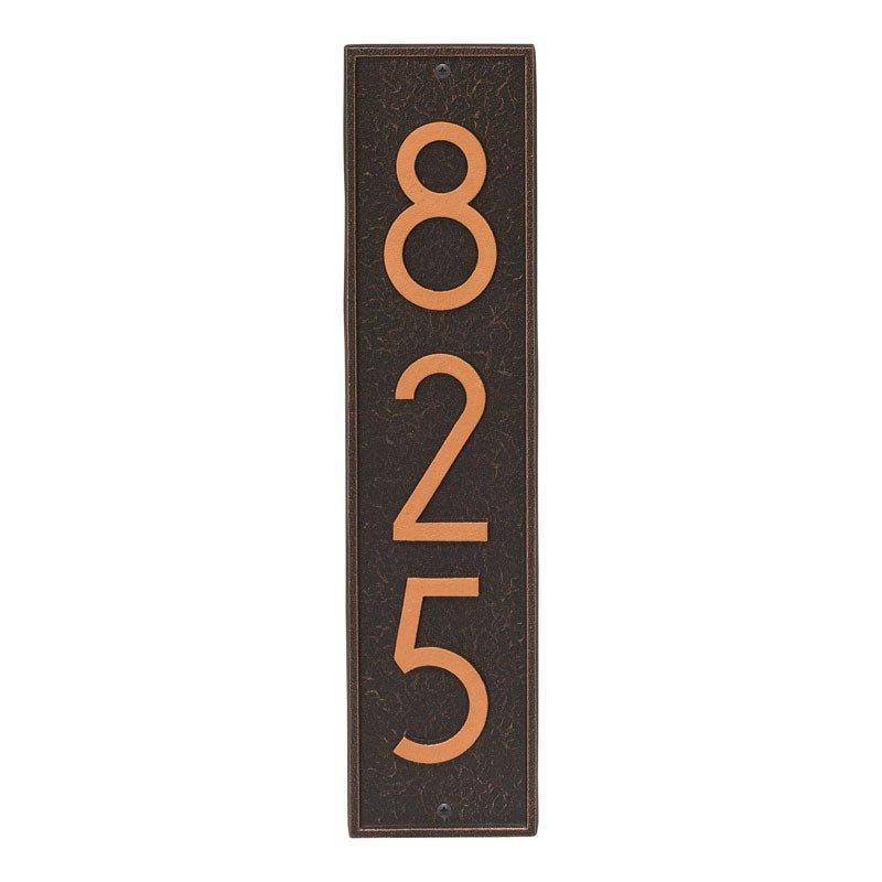 Vertical Rectangular Personalized Wall Mounted Address Plaque – Available in a Variety of Colors - Address Signs & Mailboxes - The Well Appointed House