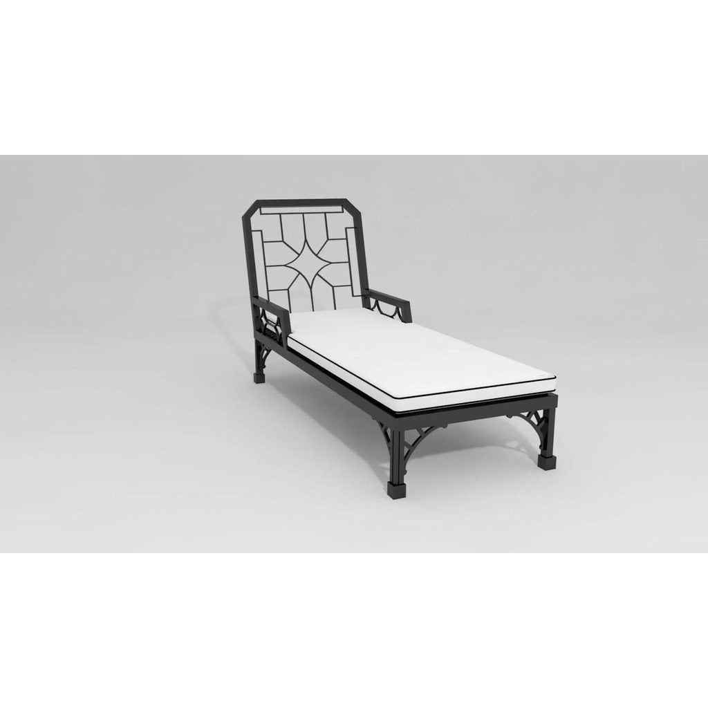 Victorian Style Outdoor Chaise Lounge - Outdoor Chairs & Chaises - The Well Appointed House