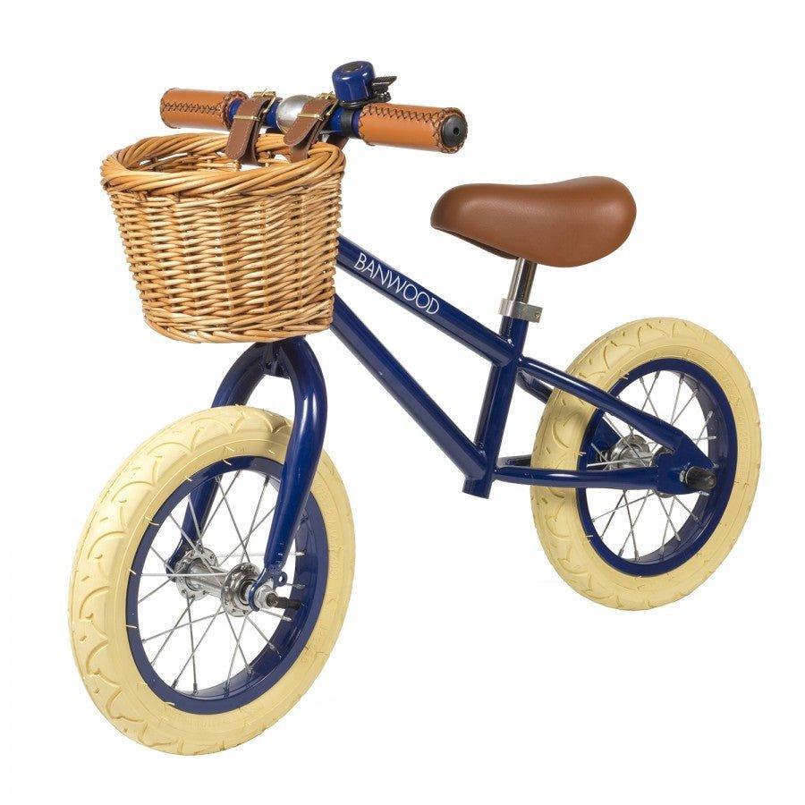 Vintage Style Toddler Balance Bike in Navy - Little Loves Bikes - The Well Appointed House