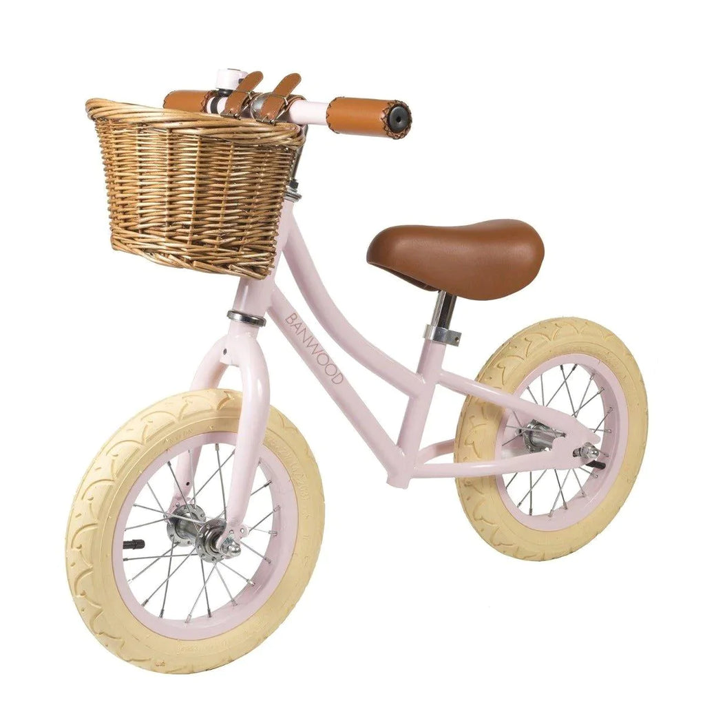 Vintage Style Toddler Balance Bike in Pink - Little Loves Bikes - The Well Appointed House