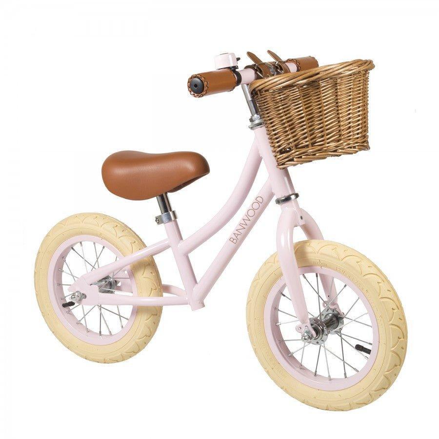 Vintage Style Toddler Balance Bike in Pink - Little Loves Bikes - The Well Appointed House