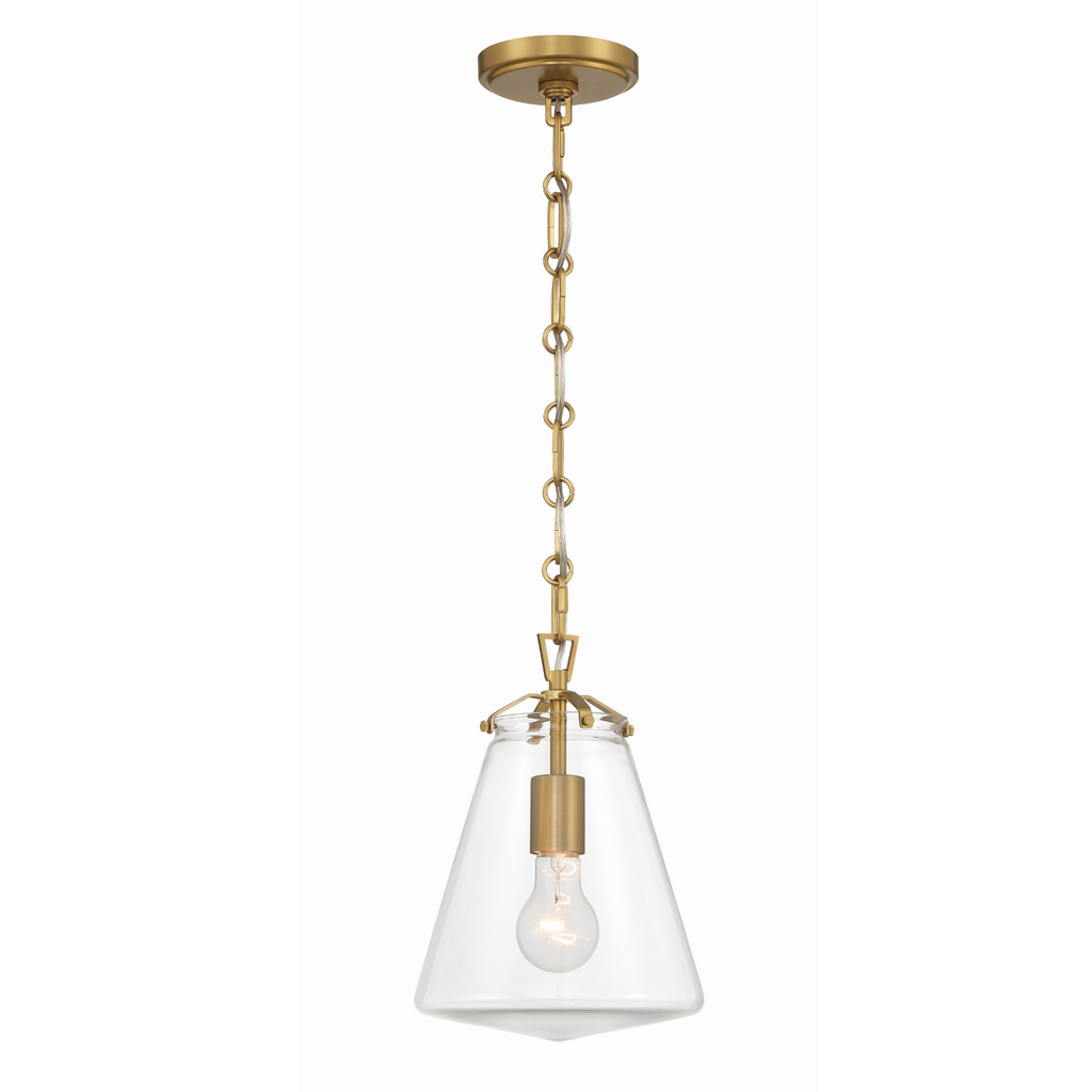 Voss 1 Light Mini Pendant in Luxe Gold - The Well Appointed House