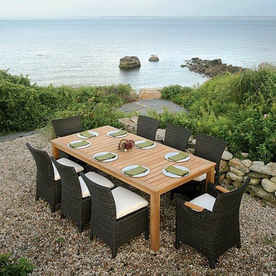 Wainscott Outdoor Rectangular Dining Table - Outdoor Dining Tables & Chairs - The Well Appointed House