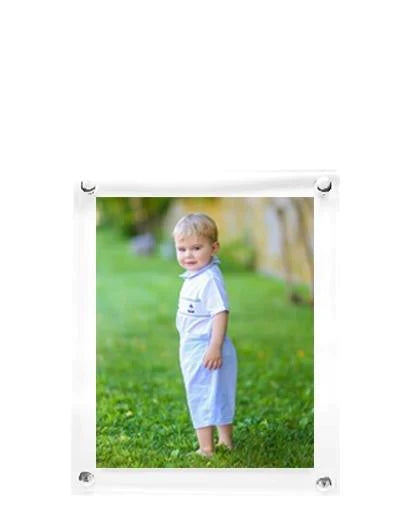 Wall Hanging Clear Acrylic Floater Picture Frame for 8x10 Photo - Picture Frames - The Well Appointed House