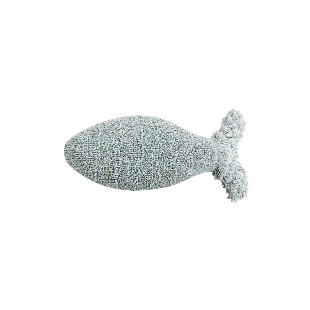 Washable Baby Fish Aqua Blue Pillow for Kids - Little Loves Pillows - The Well Appointed House