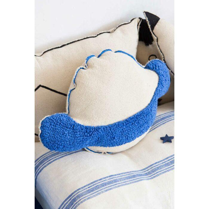Washable Blue & White Saturn Pillow for Kids - Little Loves Pillows - The Well Appointed House