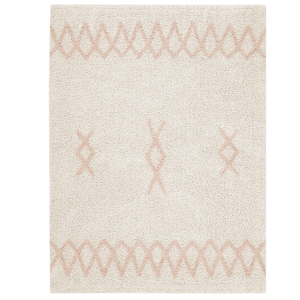 Washable Children's Rug in Natural and Vintage Nude - The Well Appointed House 