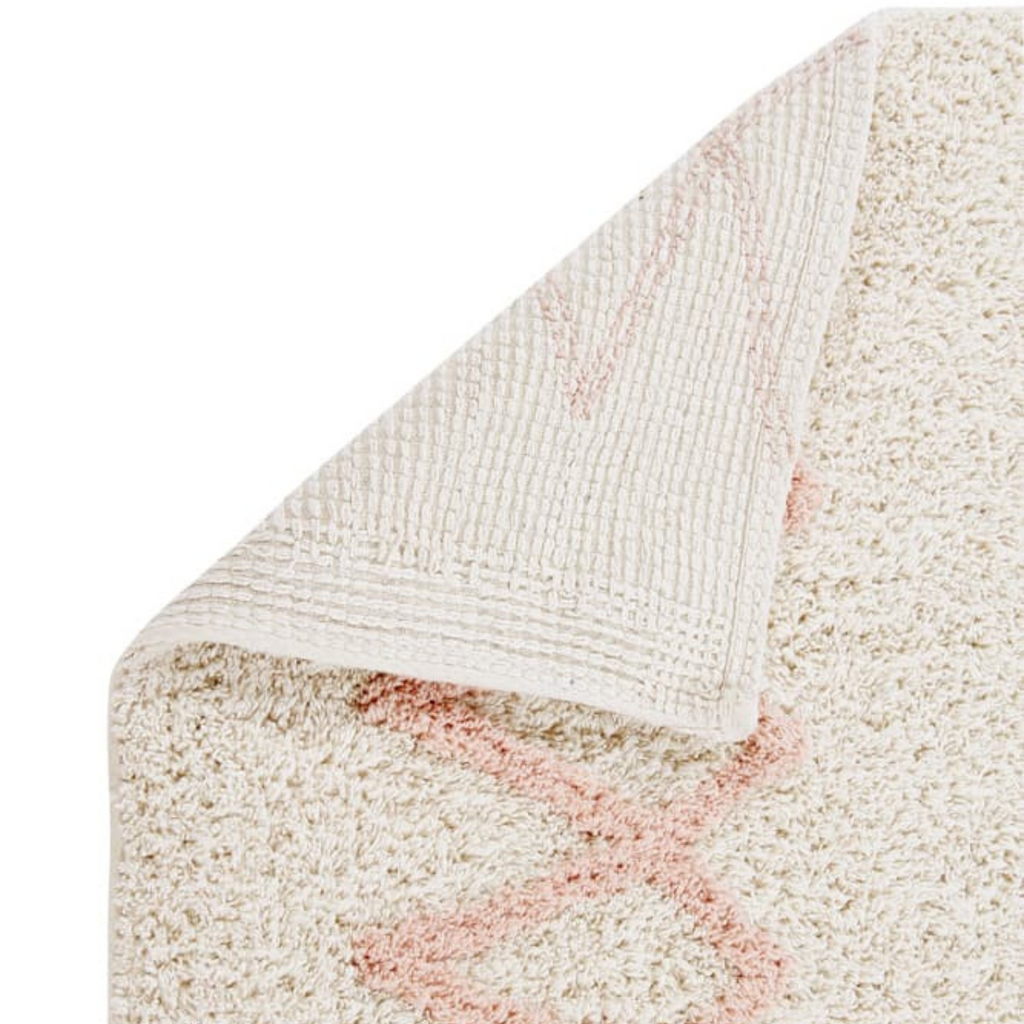 Washable Children's Rug in Natural and Vintage Nude - The Well Appointed House 