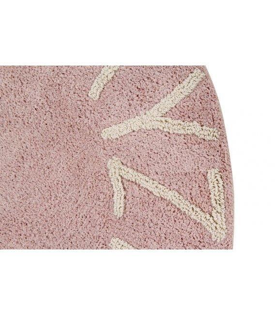 Washable Round Pink Alphabet Children’s Rug - Little Loves Rugs - The Well Appointed House