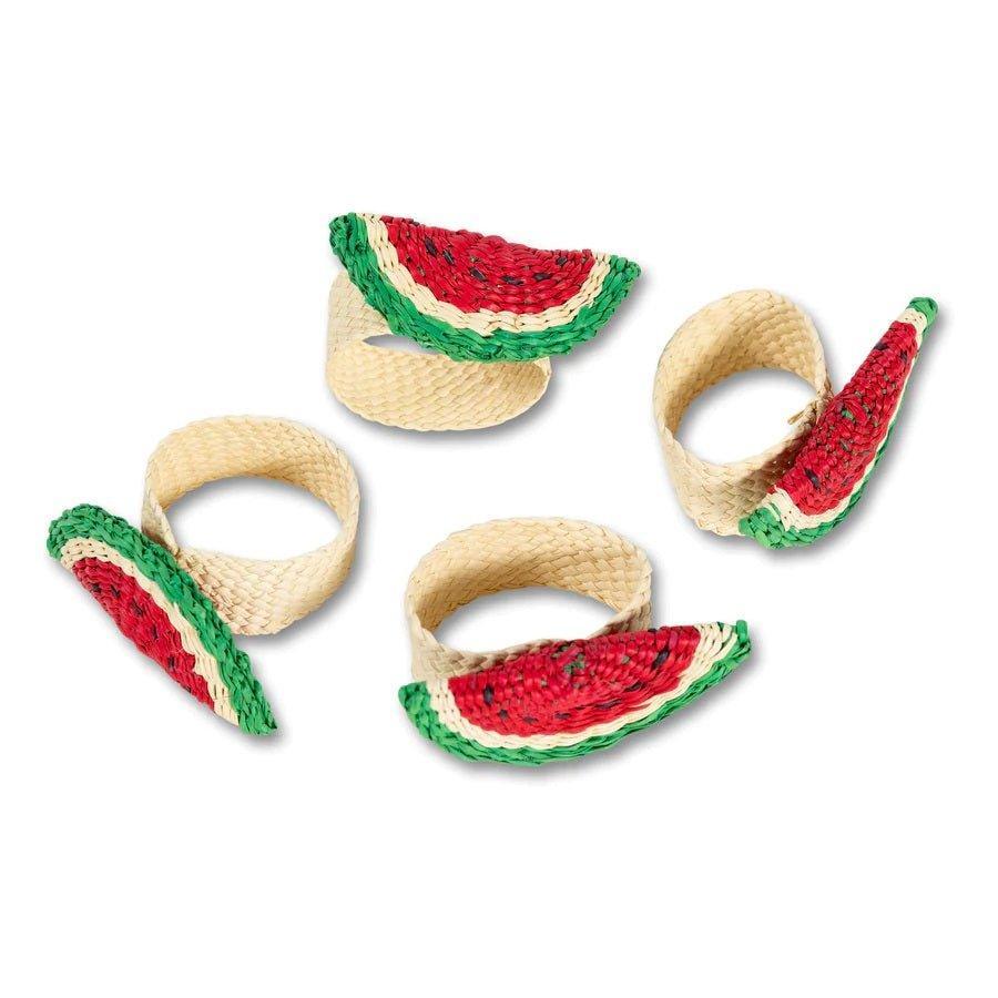Watermelon Raffia Napkin Ring - Napkin Rings - The Well Appointed House