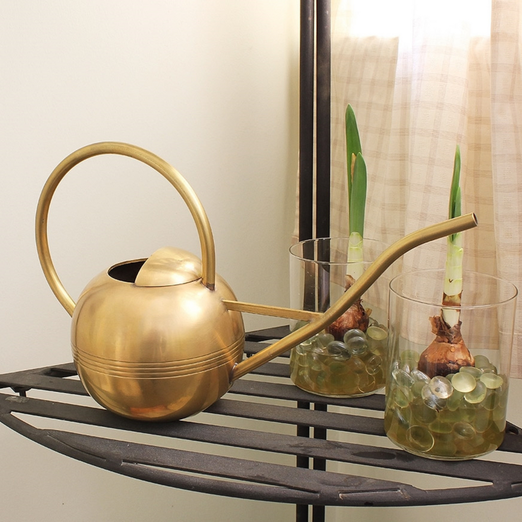 Solid Brass Globe Watering Can - The Well Appointed House