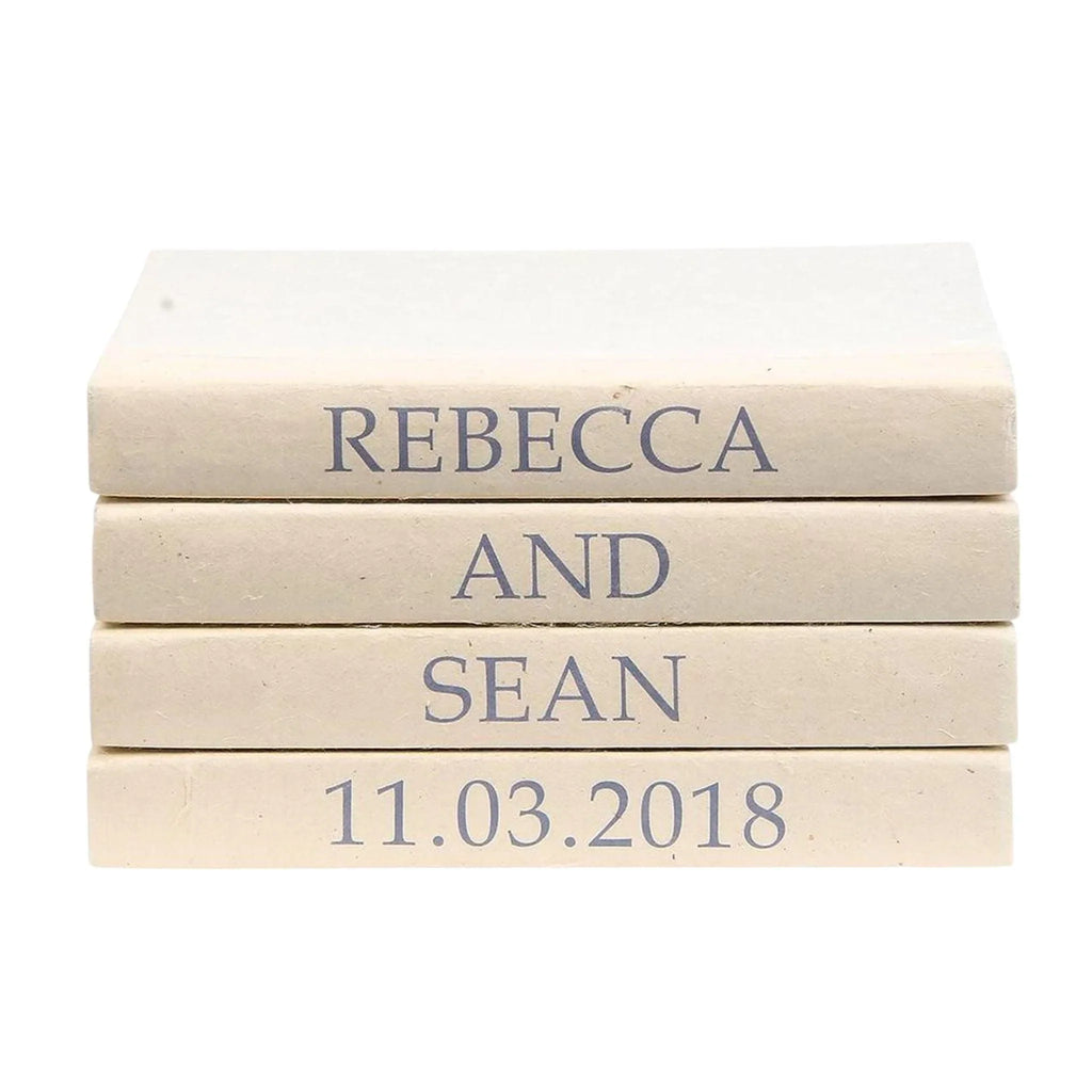 Wedding Day Announcement Decorative Book Set for Newlyweds - Books - The Well Appointed House