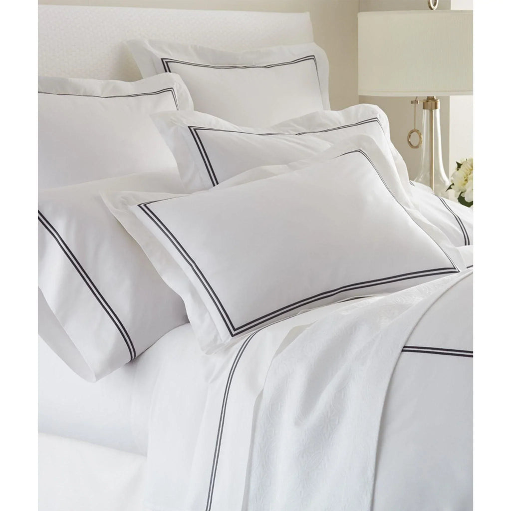 Wellesley Two Rows of Satin Stitch Duvet Cover - Duvet Covers - The Well Appointed House