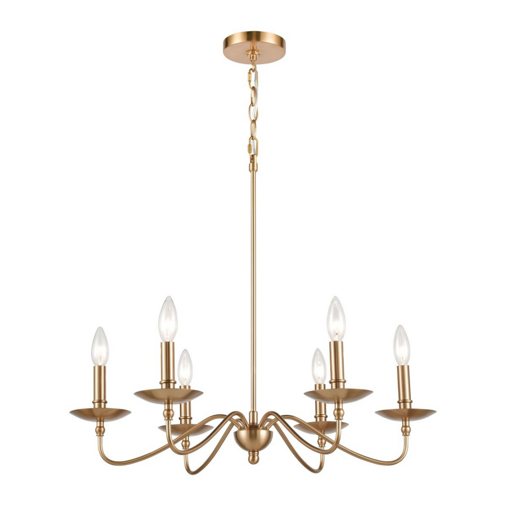 Wellsley 25'' Wide 6-Light Chandelier - The Well Appointed House