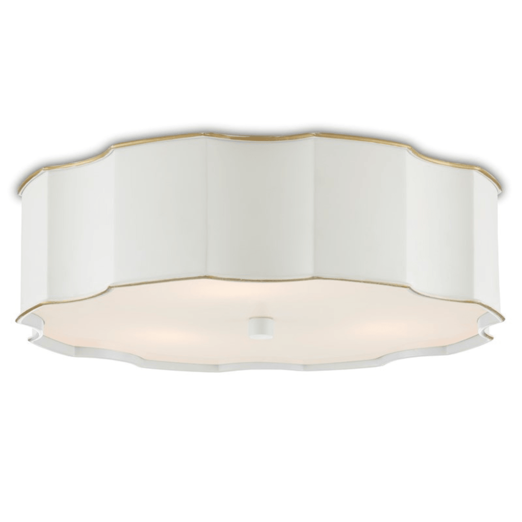 Wexford White Flush Mount Light - Flush Mounts - The Well Appointed House