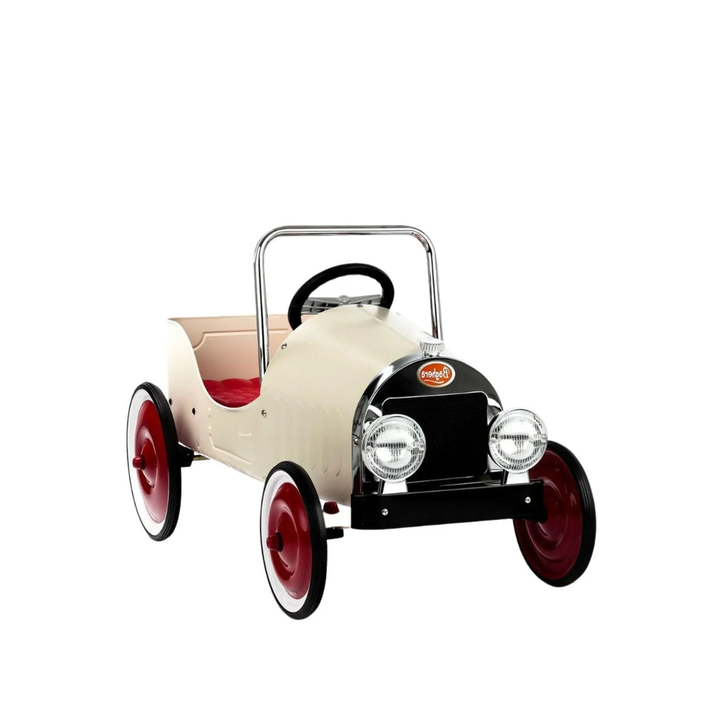 White Classic Ride-On Pedal Car - Little Loves Pedal Cars Bikes & Tricycles - The Well Appointed House