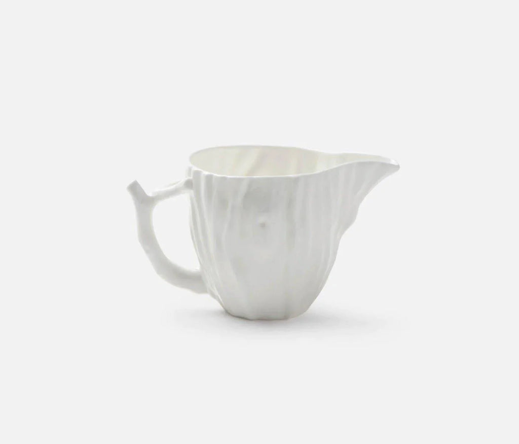 White Faux Bois Porcelain Tea Set - Serveware - The Well Appointed House