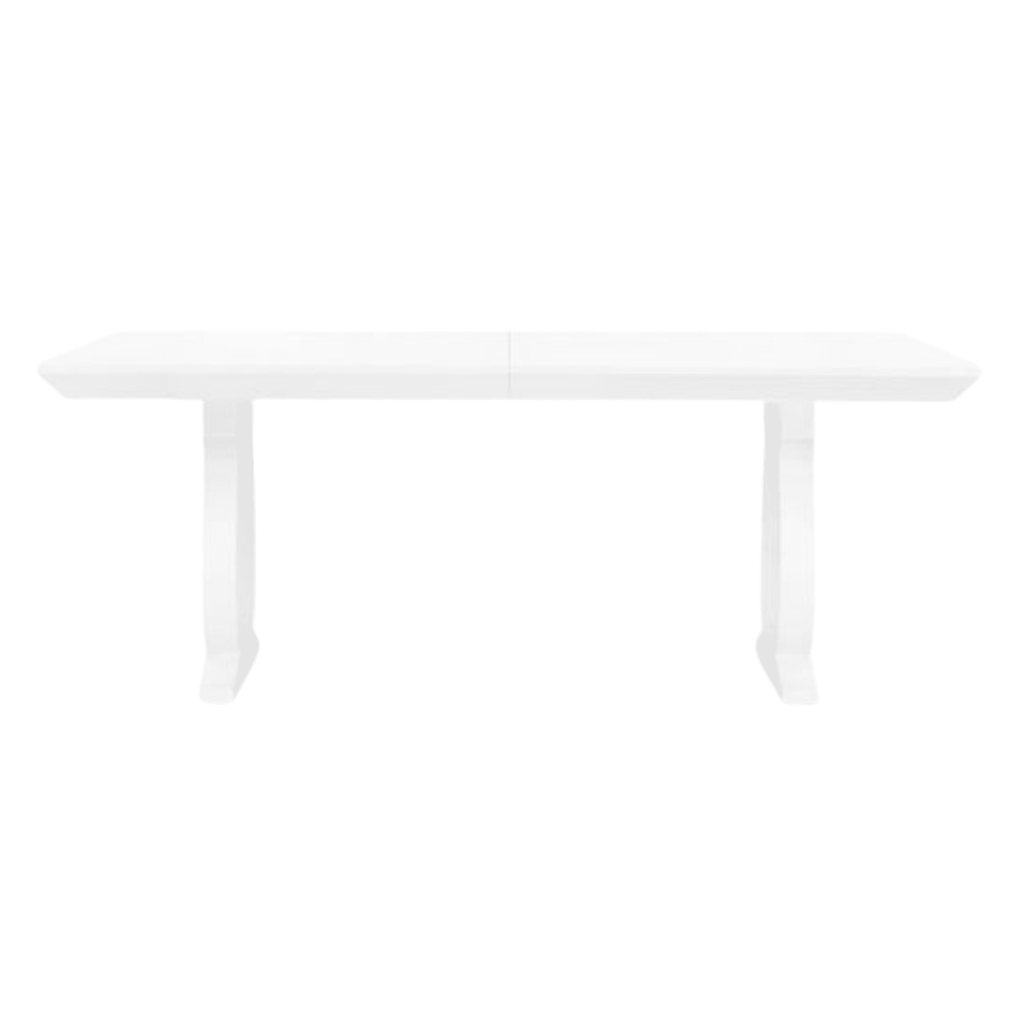 White Lacquered Wood Porto Dining Table - Dining Tables - The Well Appointed House
