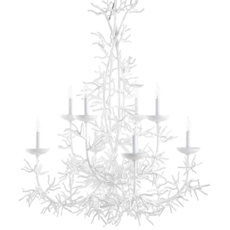 White Ocean Coral Sea Breeze Chandelier - Chandeliers & Pendants - The Well Appointed House