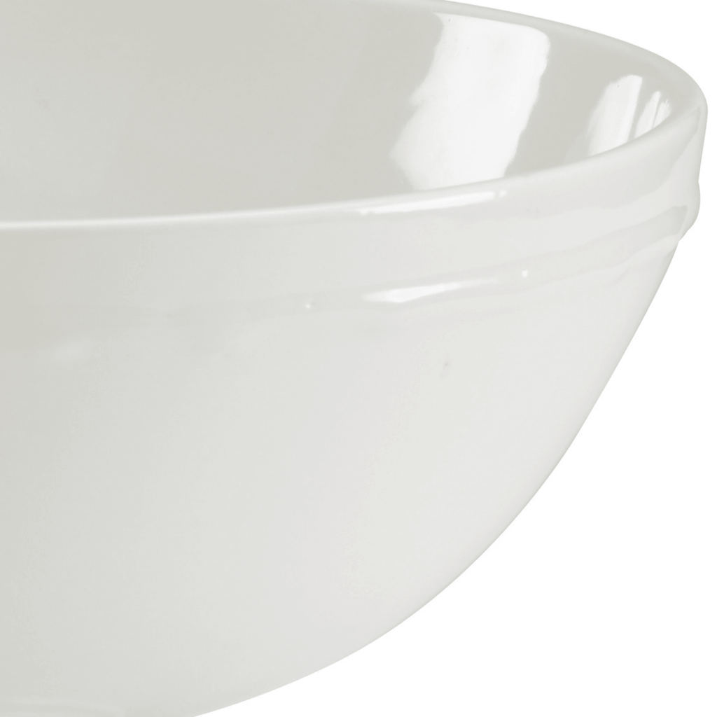 White Porcelain Pedestal Bowl Centerpiece - Decorative Bowls - The Well Appointed House