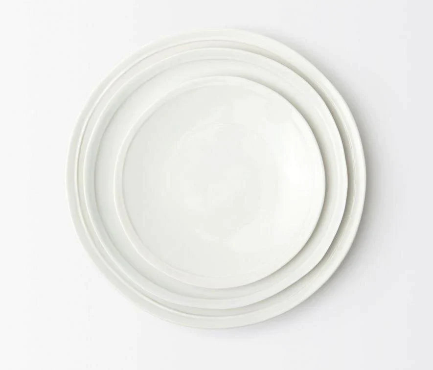 White Stoneware Dinner Plates - Dinnerware - The Well Appointed House