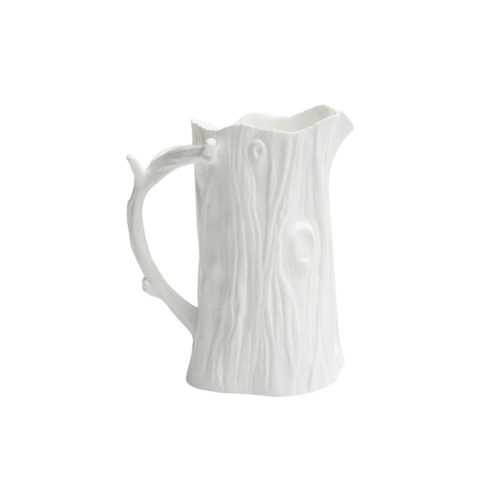 Tree Pitcher White Stoneware Tree Trunk Inspired Pitcher – The Well Appointed House