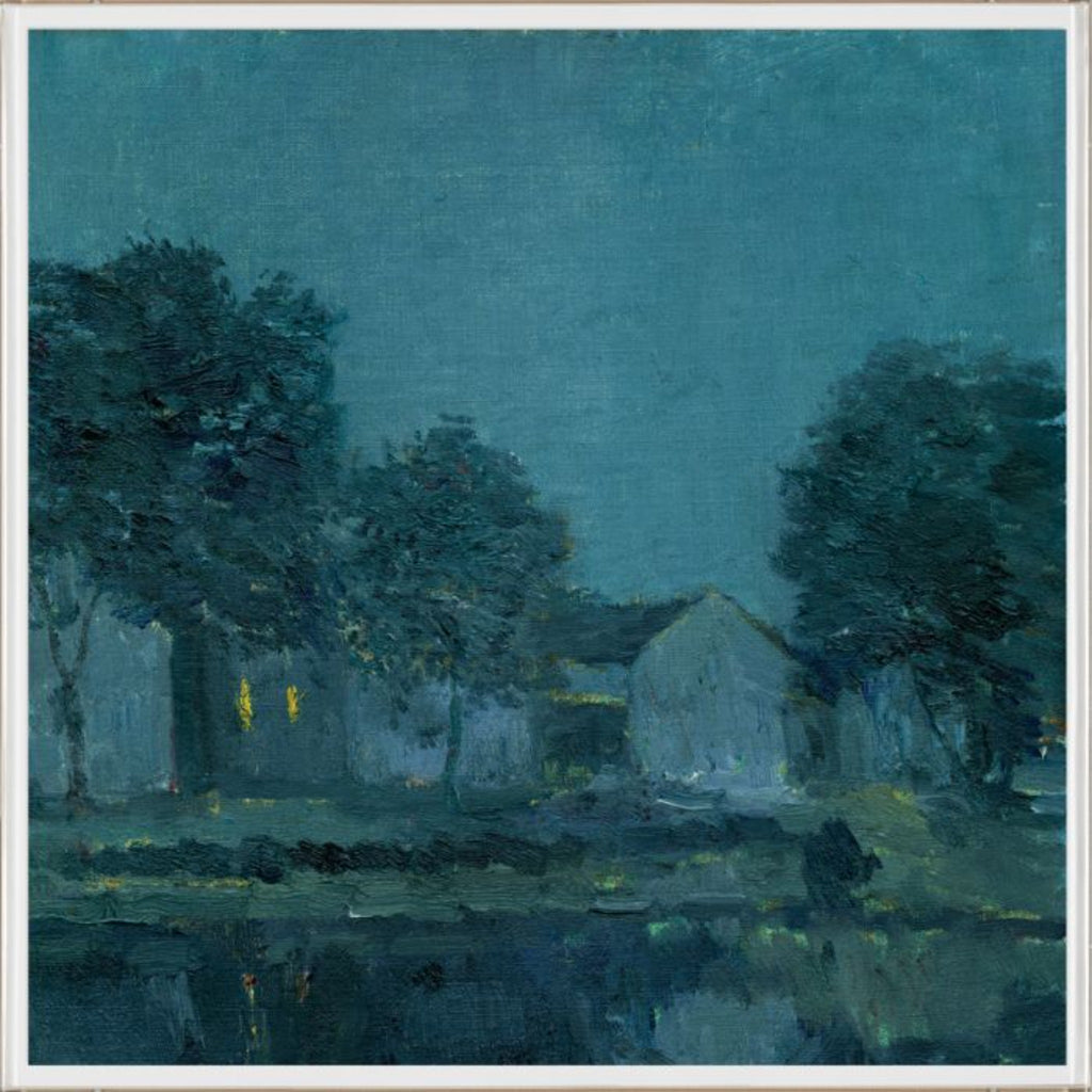 Whitman's Blue Evening Diptych 1 - The Well Appointed House