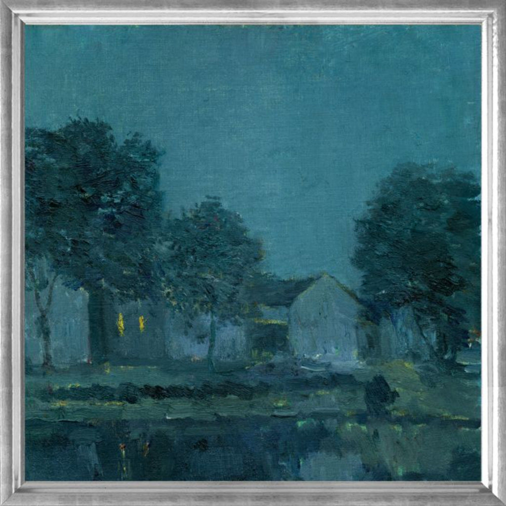Whitman's Blue Evening Diptych 1 - The Well Appointed House