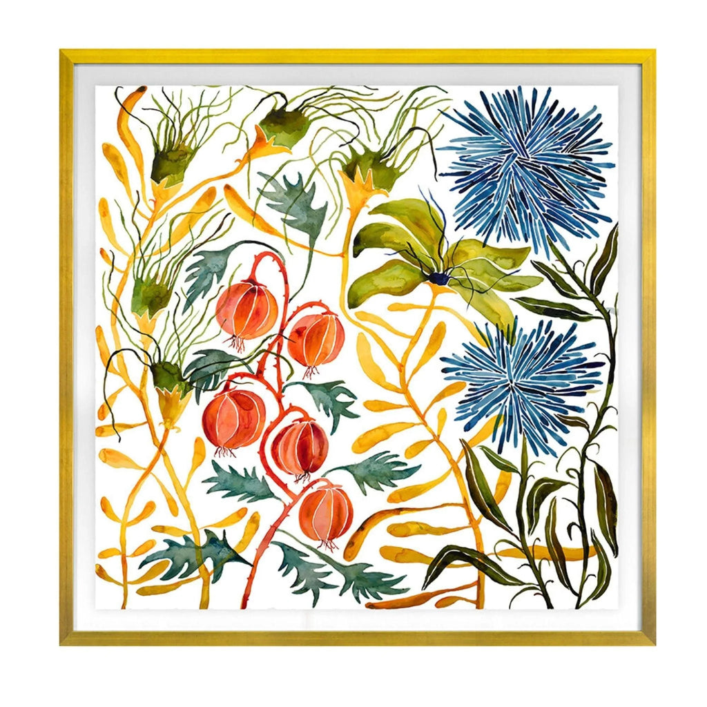 Wildflowers 1 Multicolor Botanical Framed Wall Art - Paintings - The Well Appointed House