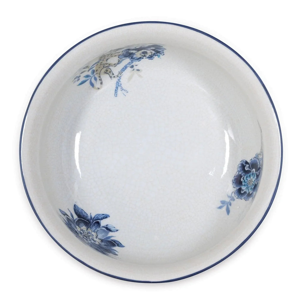 Williamsburg Collection Blue and White Floral Basin - Decorative Bowls - The Well Appointed House