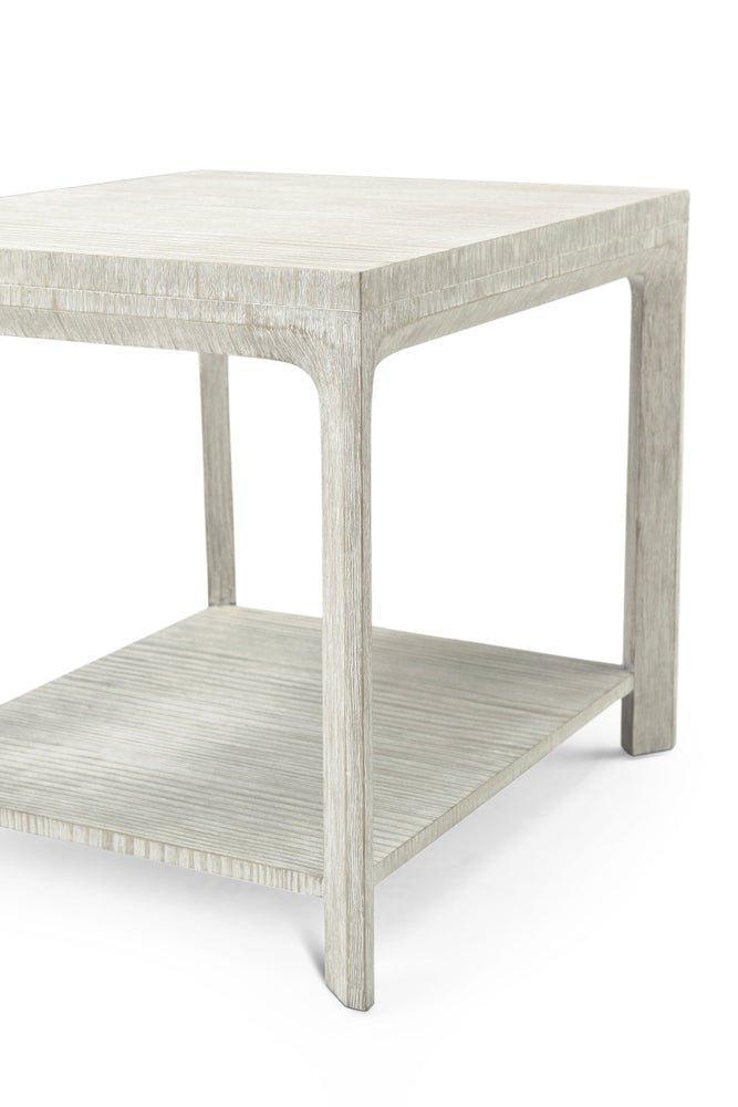 Wire-Brushed Cerused Pine Breeze Side Table - Side & Accent Tables - The Well Appointed House