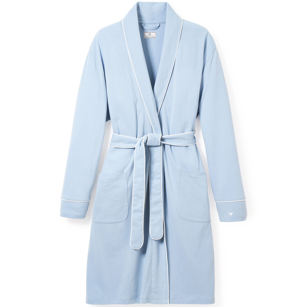 Women's Pima Robe in Periwinkle - The Well Appointed House 