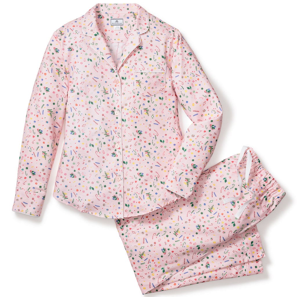 Women's Twill Pajama Set in Vintage Sweets - The Well Appointed House 