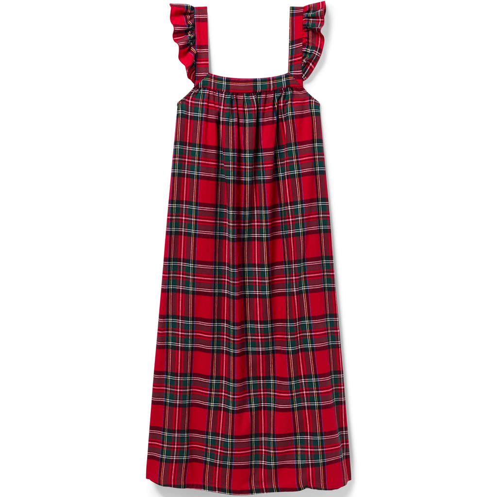 Women's Brushed Twill Clara Nightgown in Imperial Tartan - The Well Appointed House 