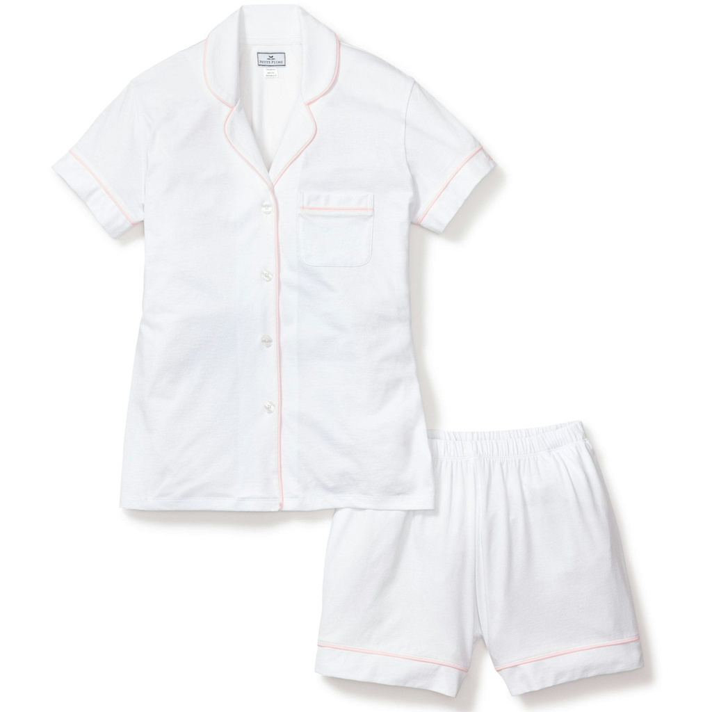 Women's Pima Short Sleeve Short Set - The Well Appointed House 