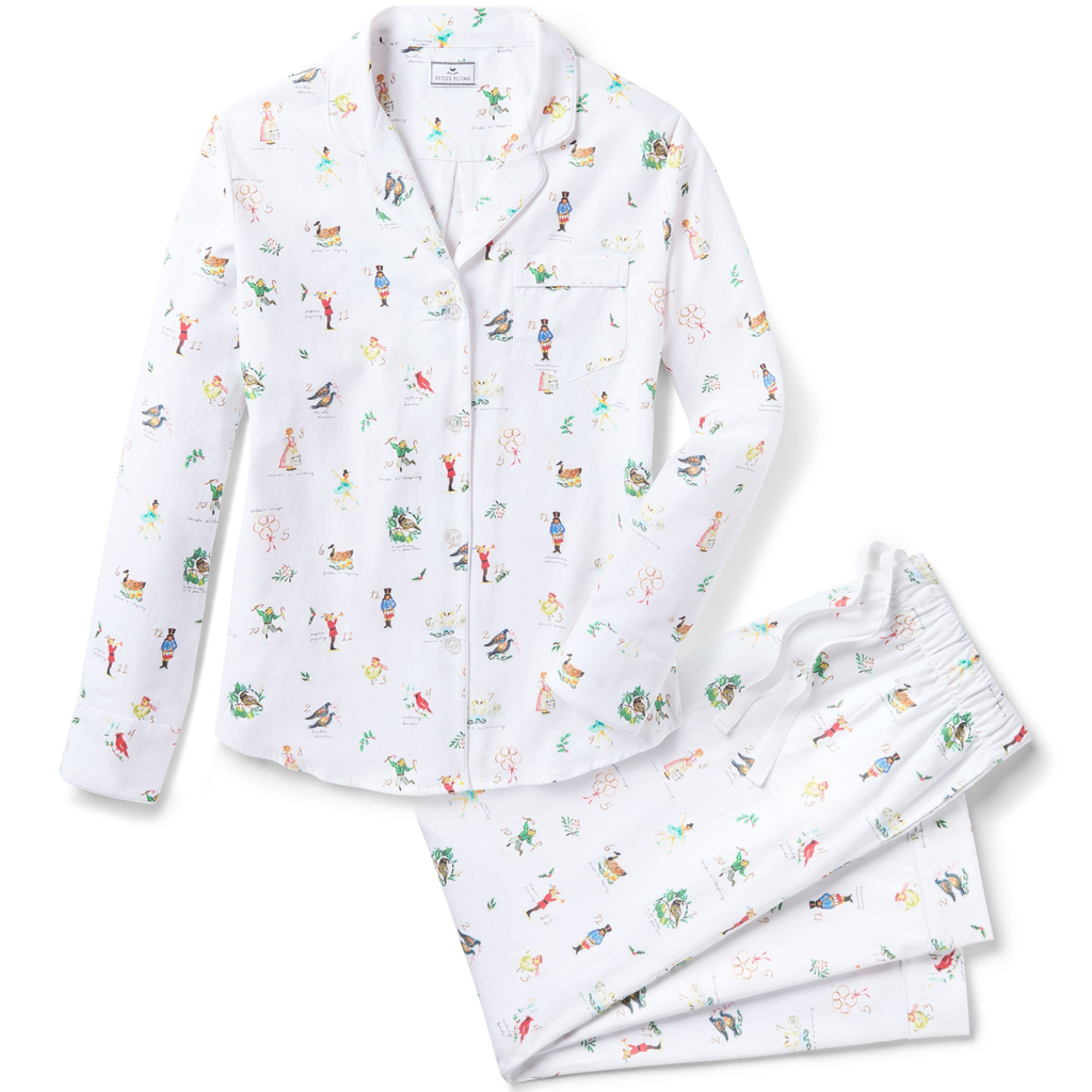 Women's Twill Pajama Set in 12 Days of Christmas - The Well Appointed House