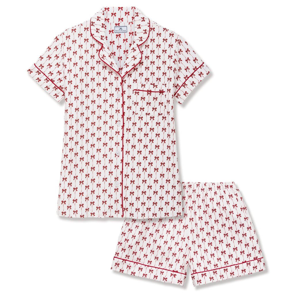 Women's Pima Short Set in Blissful Bows - The Well Appointed House 