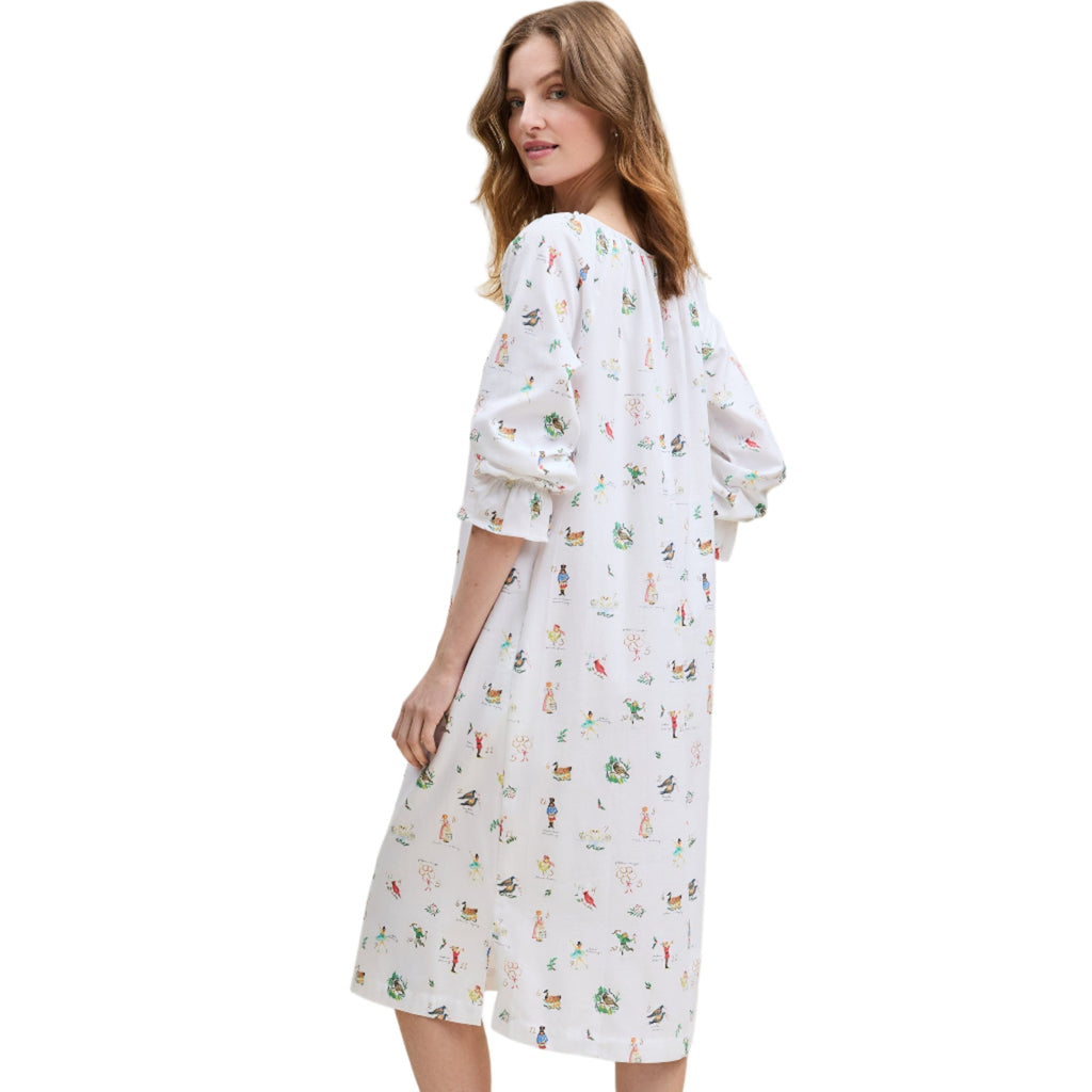 Women's Twill Delphine Nightgown in 12 Days of Christmas - The Well Appointed House