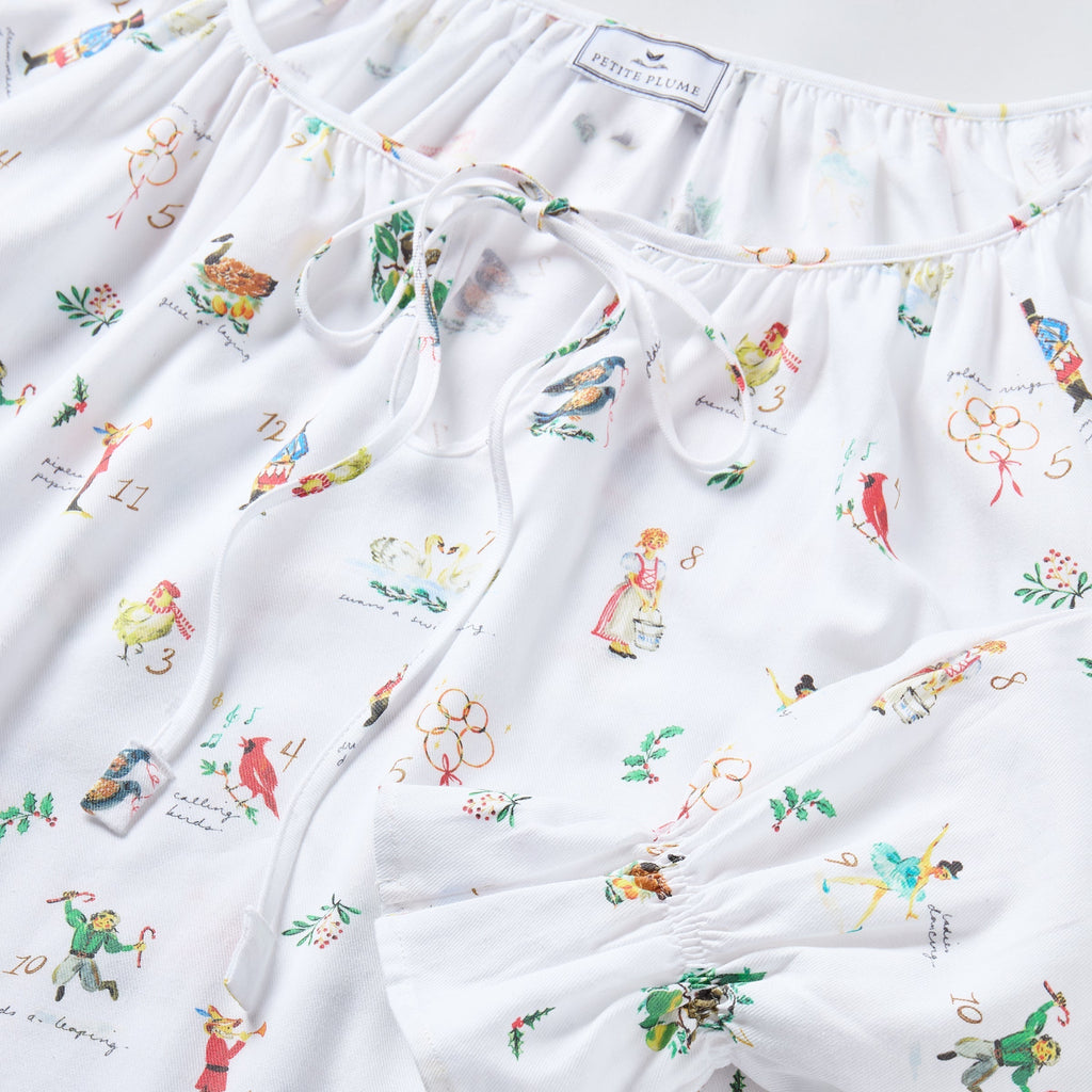 Women's Twill Delphine Nightgown in 12 Days of Christmas - The Well Appointed House