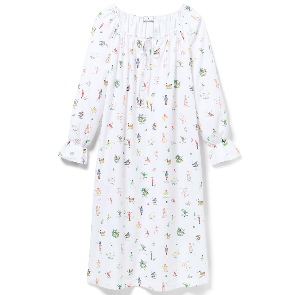 Women's Twill Delphine Nightgown in 12 Days of Christmas - The Well Appointed House