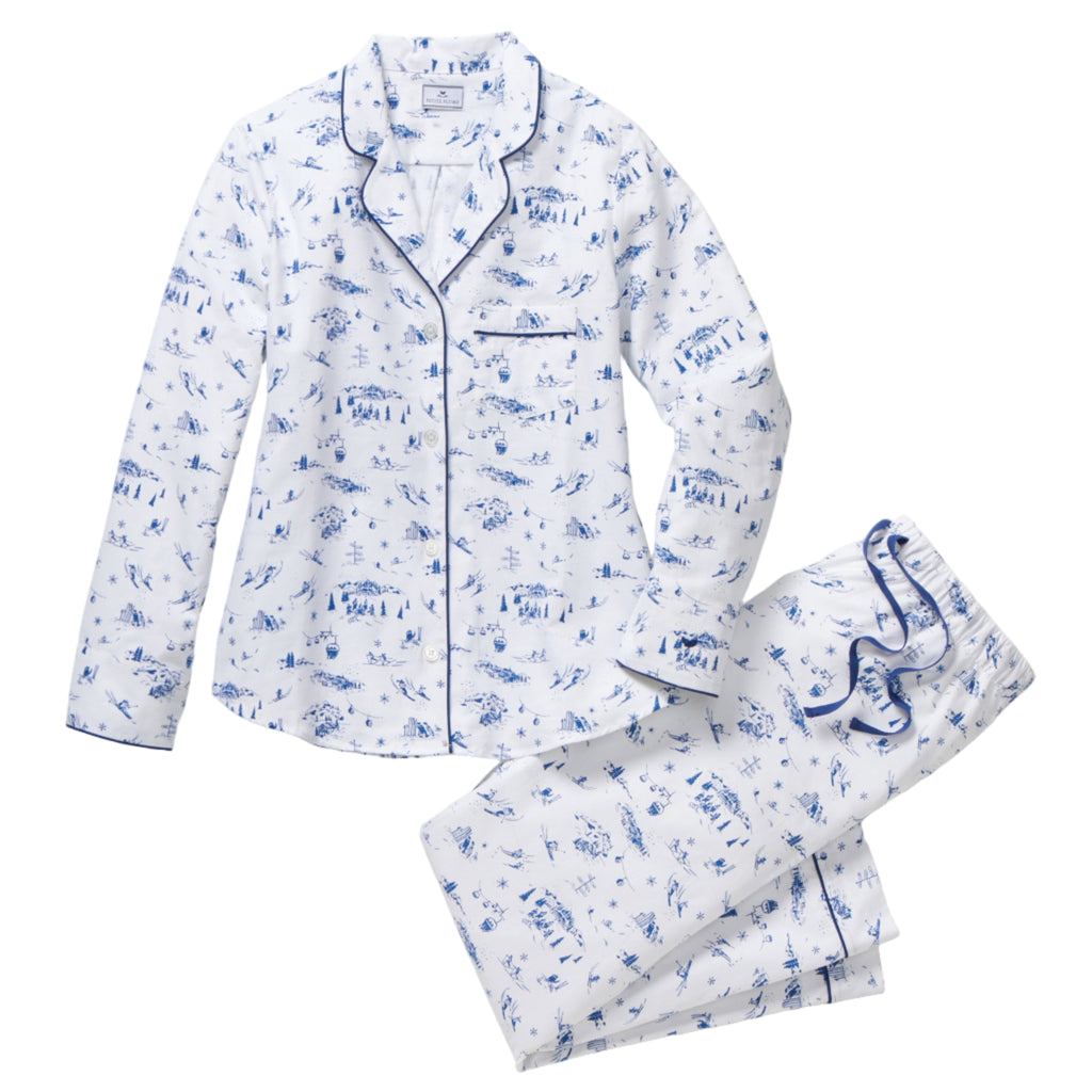 Women's Twill Pajama Set in Chalet Toile - The Well Appointed House 
