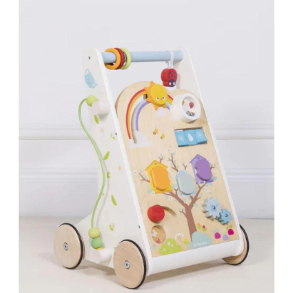 Wooden Forest Creatures Activity Walker For Toddlers - Little Loves Walkers Wagons & Push Toys - The Well Appointed House